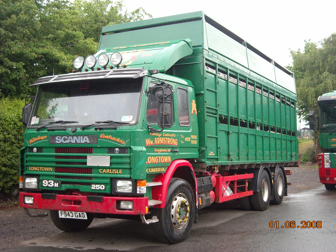 Photo F943GAO Scania 93M 250 English Welsh Irish Visitors Album