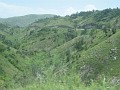 Les montagnes du terroir ( On peut voir la route menant à Hinche)