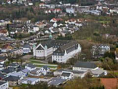 Blick auf Gymnasium St. Xaver, Bad Driburg