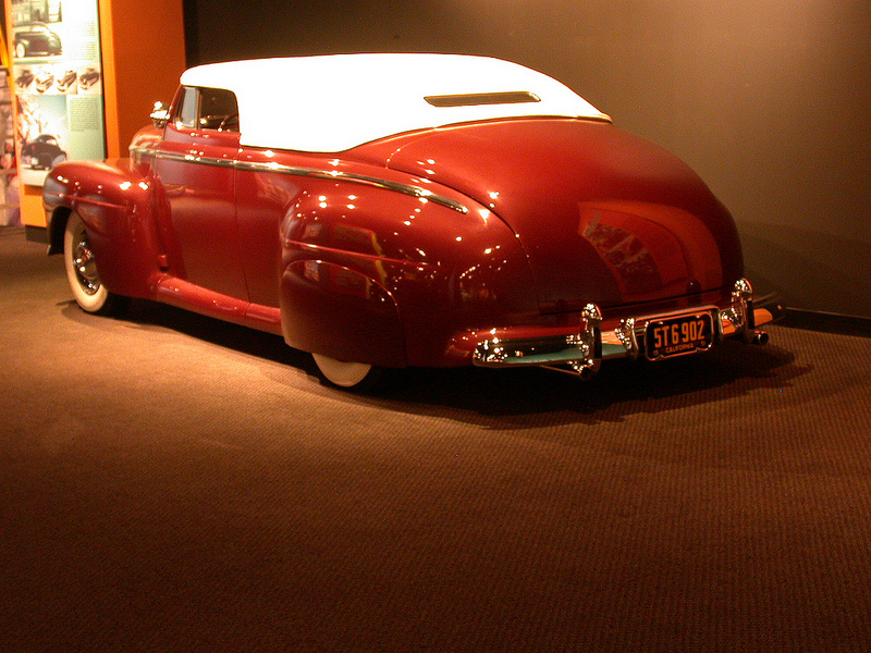 Photo DuncanFord01 1946 Carson Convertible RedBrown album Rik Hoving Custom Car Photo