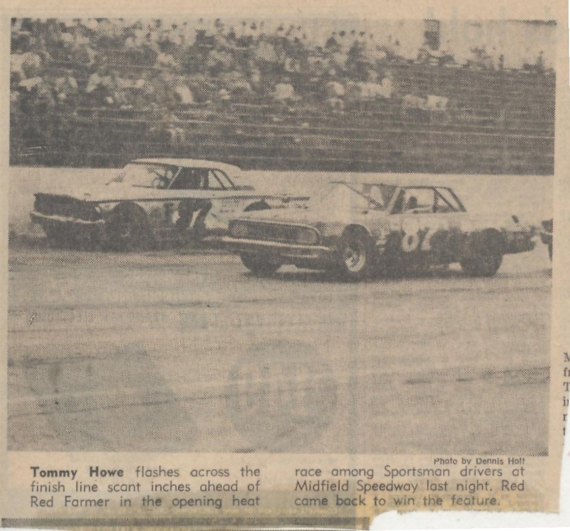 Photo: Tommy Howe Red Farmer at Midfield | 1964 UP LATE MODEL MODIFIEDS ...