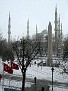 Blue Mosque and Egyptian obelisk
