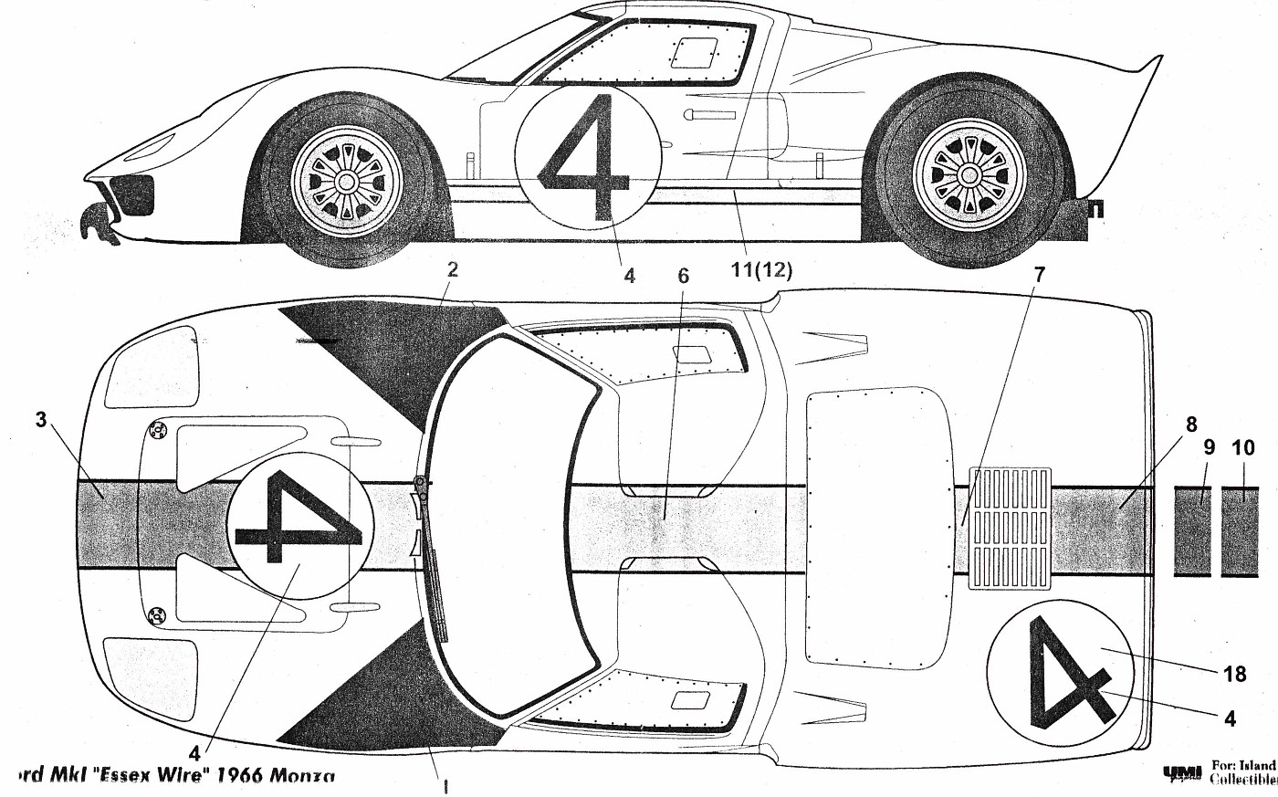 Чертеж ford gt40