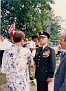 E. Ray Austin, shaking hands with Gen. Westmoreland at a Vietnam Memorial dedication in Newport News, VA.