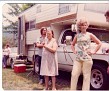 Austin Reunion in the yard at Mom's, in Norma, between 1976-1979