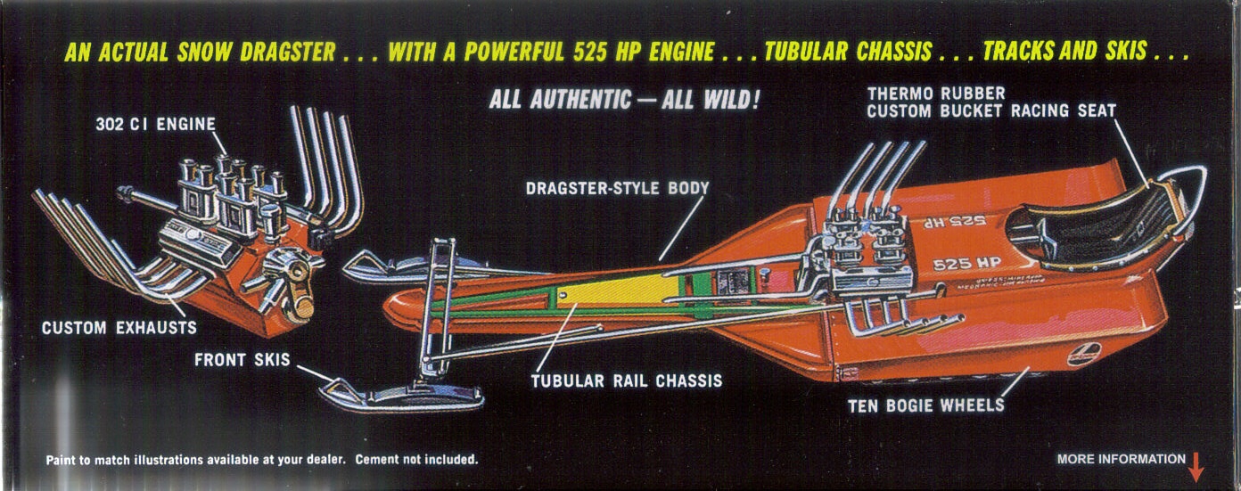 Photo SnoSport02 MPC Rupp Super SnoSport Dragster Snowmobile MPC