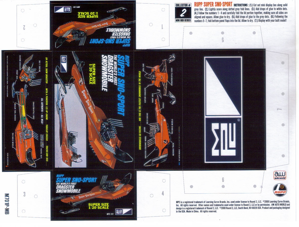 Photo SnoSport13 MPC Rupp Super SnoSport Dragster Snowmobile MPC