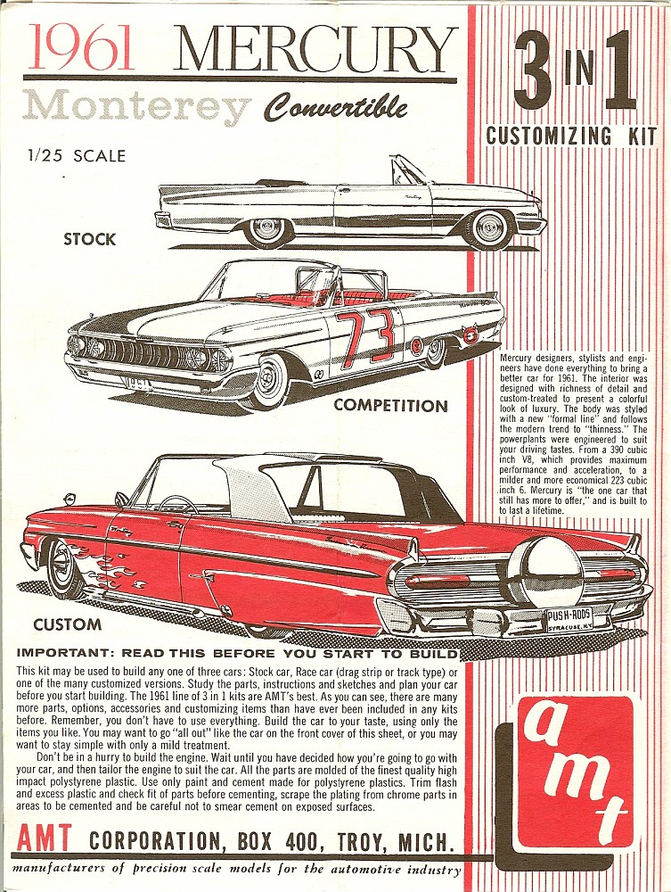 AMT 1961 Mercury Monterey convertible custom - WIP: Model Cars - Model ...