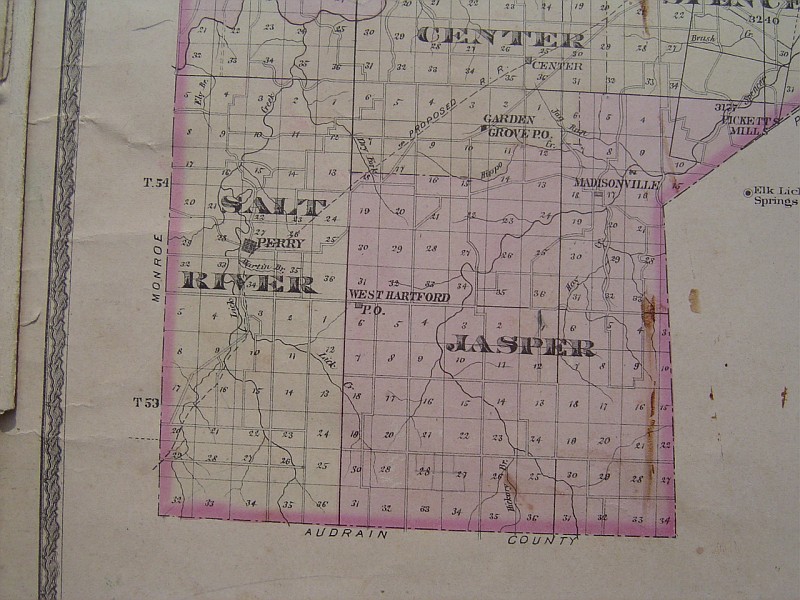 Township Overview Maps 1878 Ralls Co Missouri album Iowaz iowaz