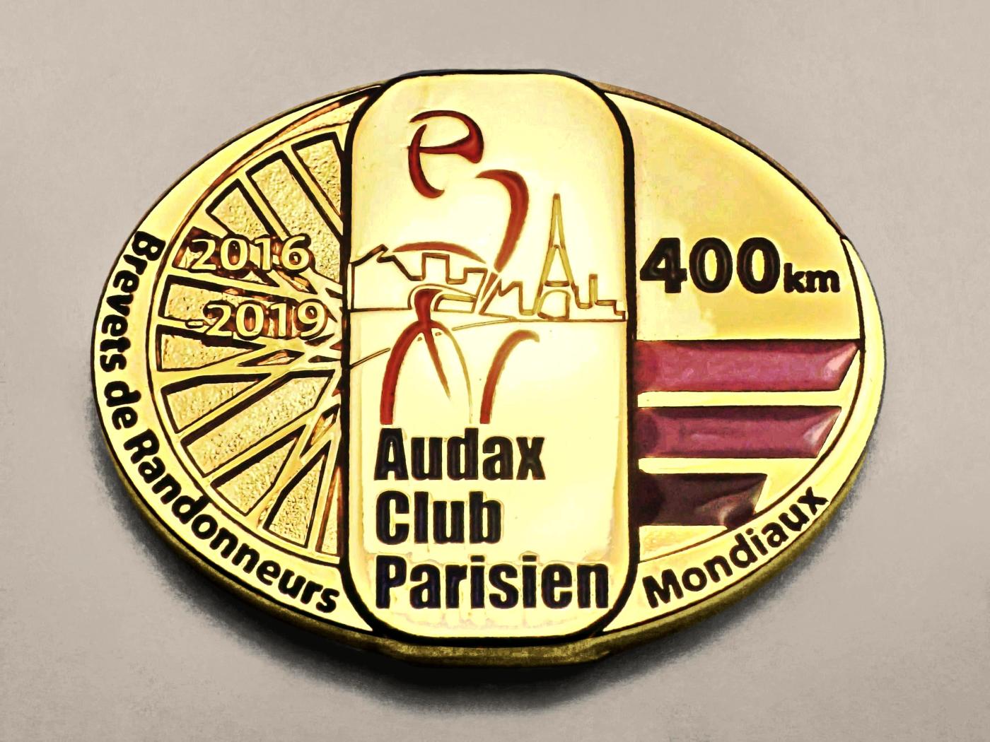 Medaille Brevet 400km