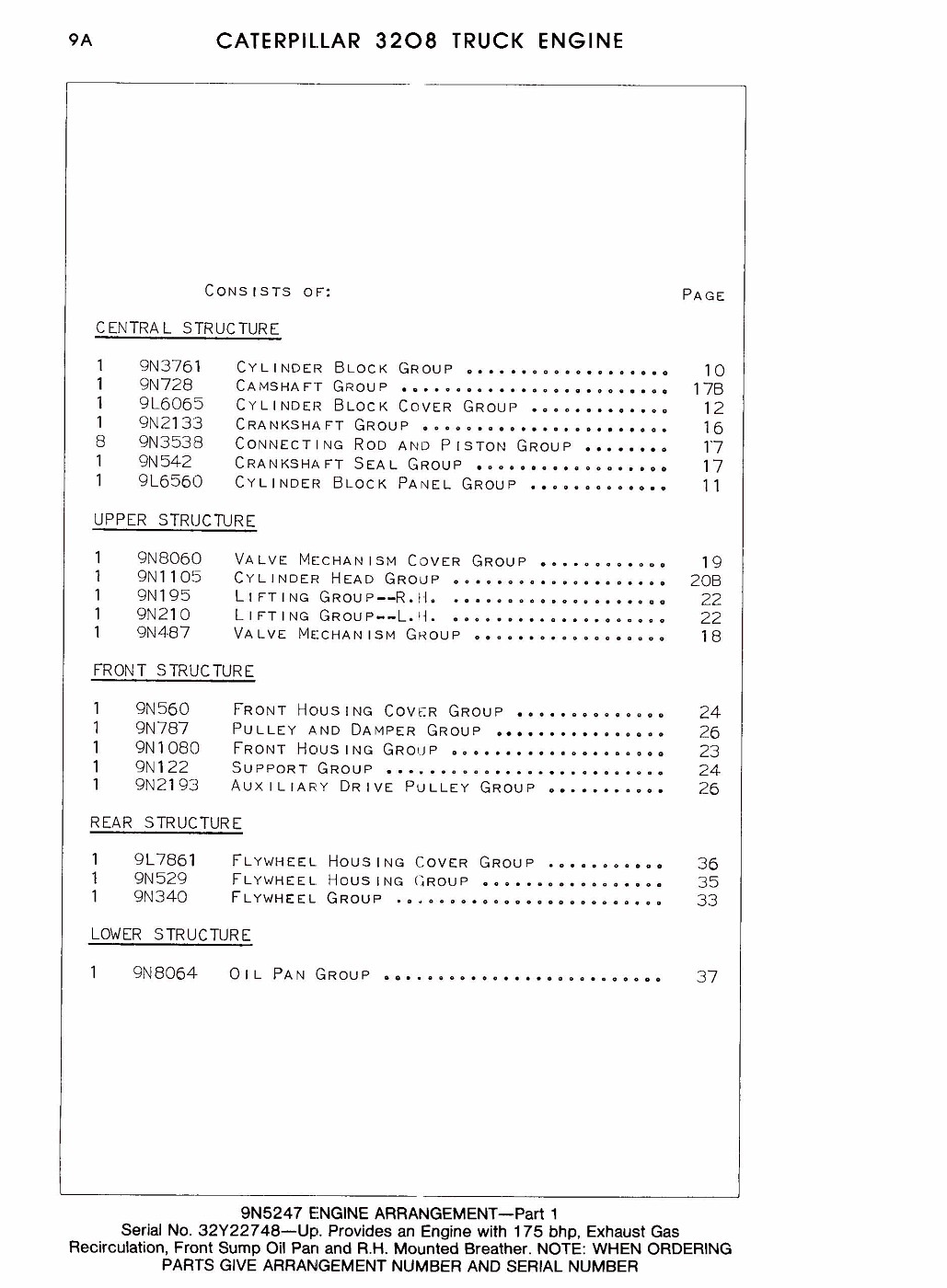 Photo: 3208 Parts Manual Pagina 024 | CAT 3208 dieselengine parts ...