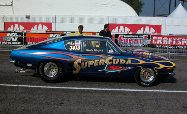 Yesteryear Super Cuda S/S Barracuda Drag decal Randy Warford 
