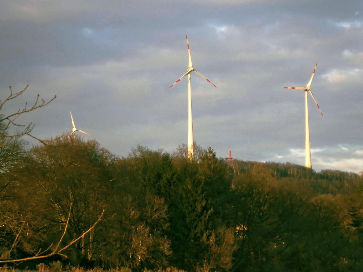 Windkraftwerke auf dem Piesberg