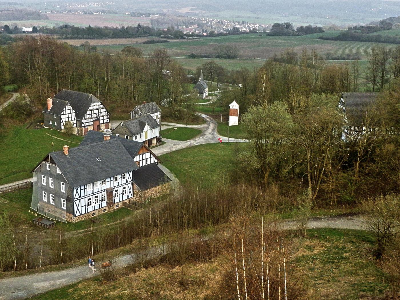 Blick auf Sauerländer Dorf