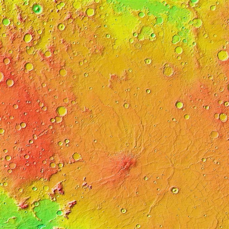 Photo: mola color N-30 090 | MARS Colorized Elevation album | Don ...