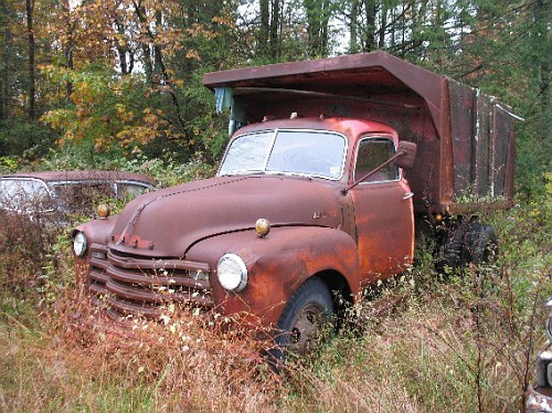 Photo: 1949 (?) Chevy dump truck | Old and Rusty album | AndyWyatt ...