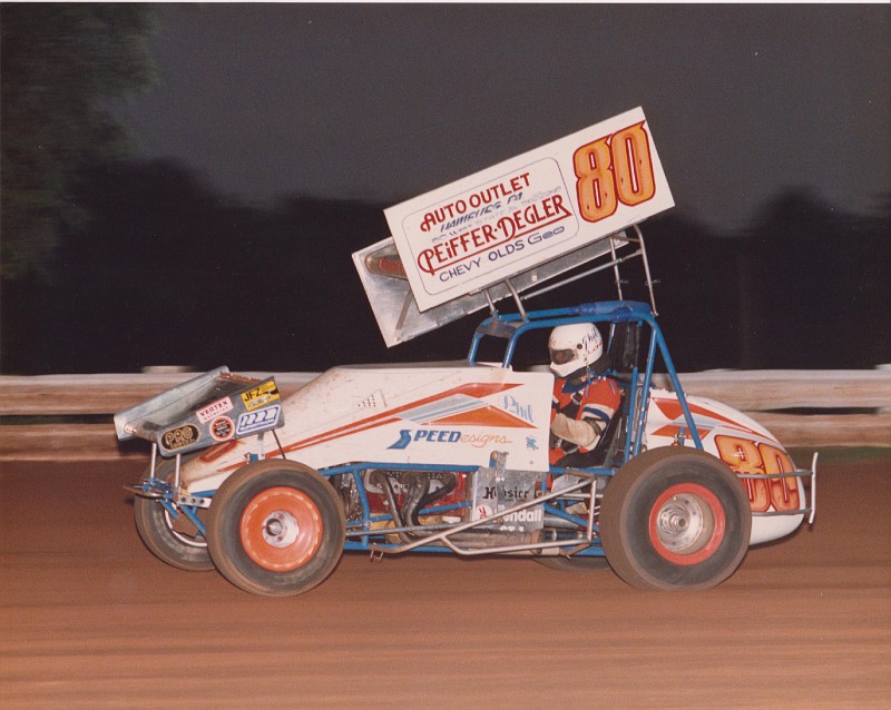 Photo 1989 URC Sprint car My racing career photos album Phil Long