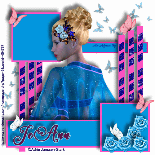 Photo JoAnn BFly AJStk Alyssia Butterflies and Roses ©Adrie Janssen