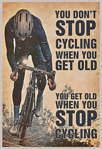 ... don't stop cycling