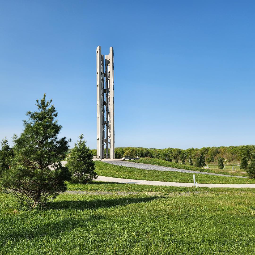 Photo The Flight 93 Memorial Wind Chime Tower at Shanksville
