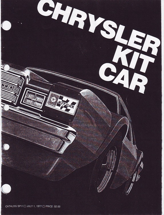 Chrysler Kit Car Catalog album Pat Redmond photo and