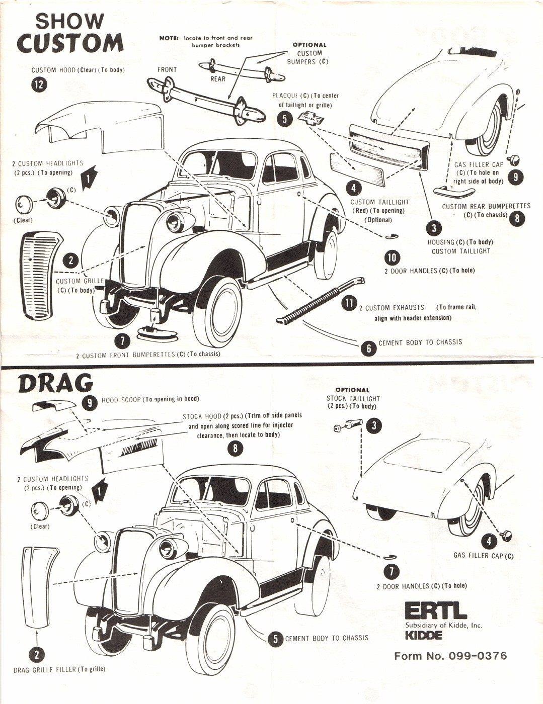 Photo 37 Chevy Coupe AMT ERTL 6579 Instructions Pg4 AMT 1937 Chevy Coupe 6579 album DRASTIC PLASTICS MODEL CAR CLUB Fotki photo and video sharing made easy