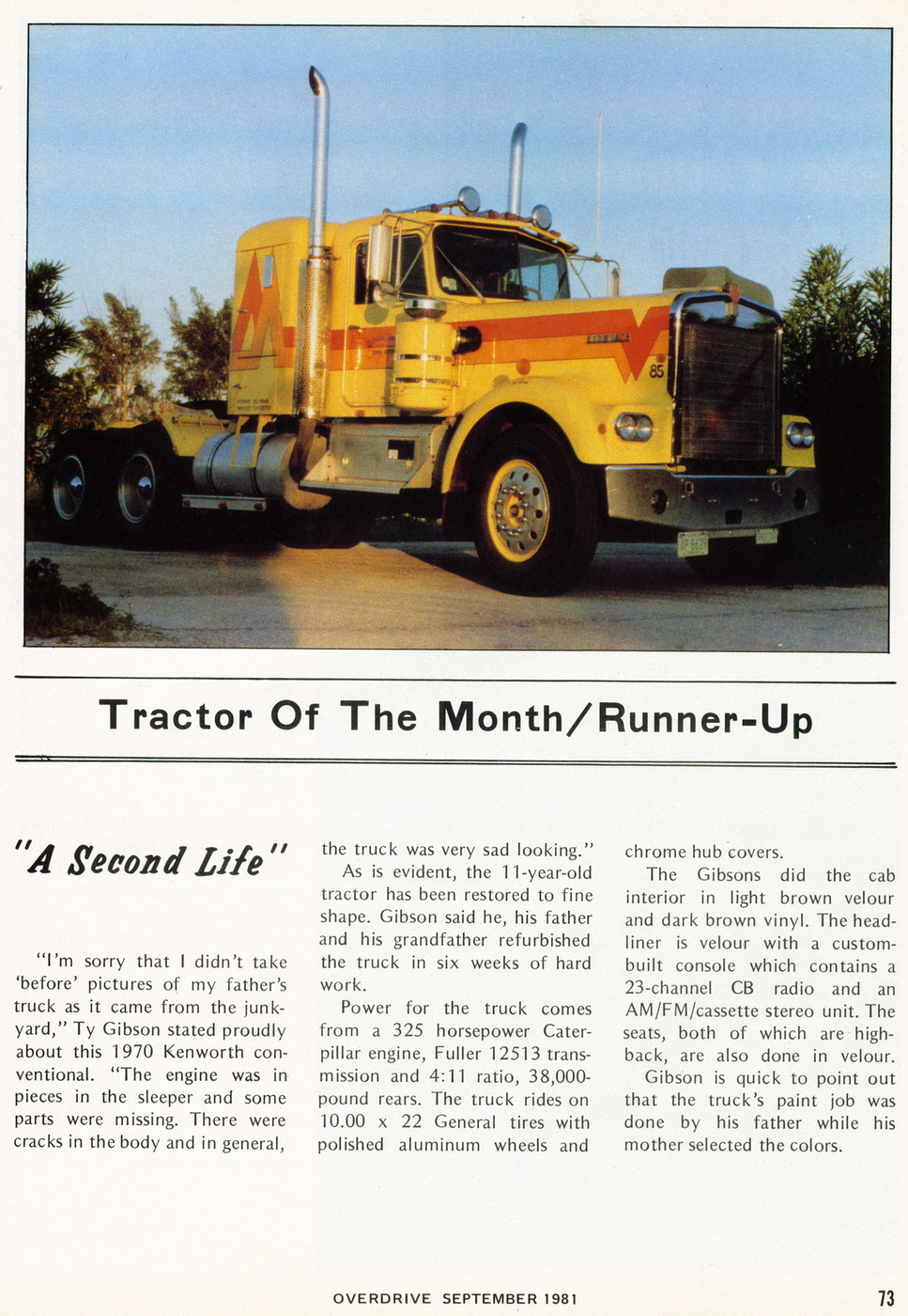 09 Overdrive Magazine September 1981 album | Dutch Model Truck