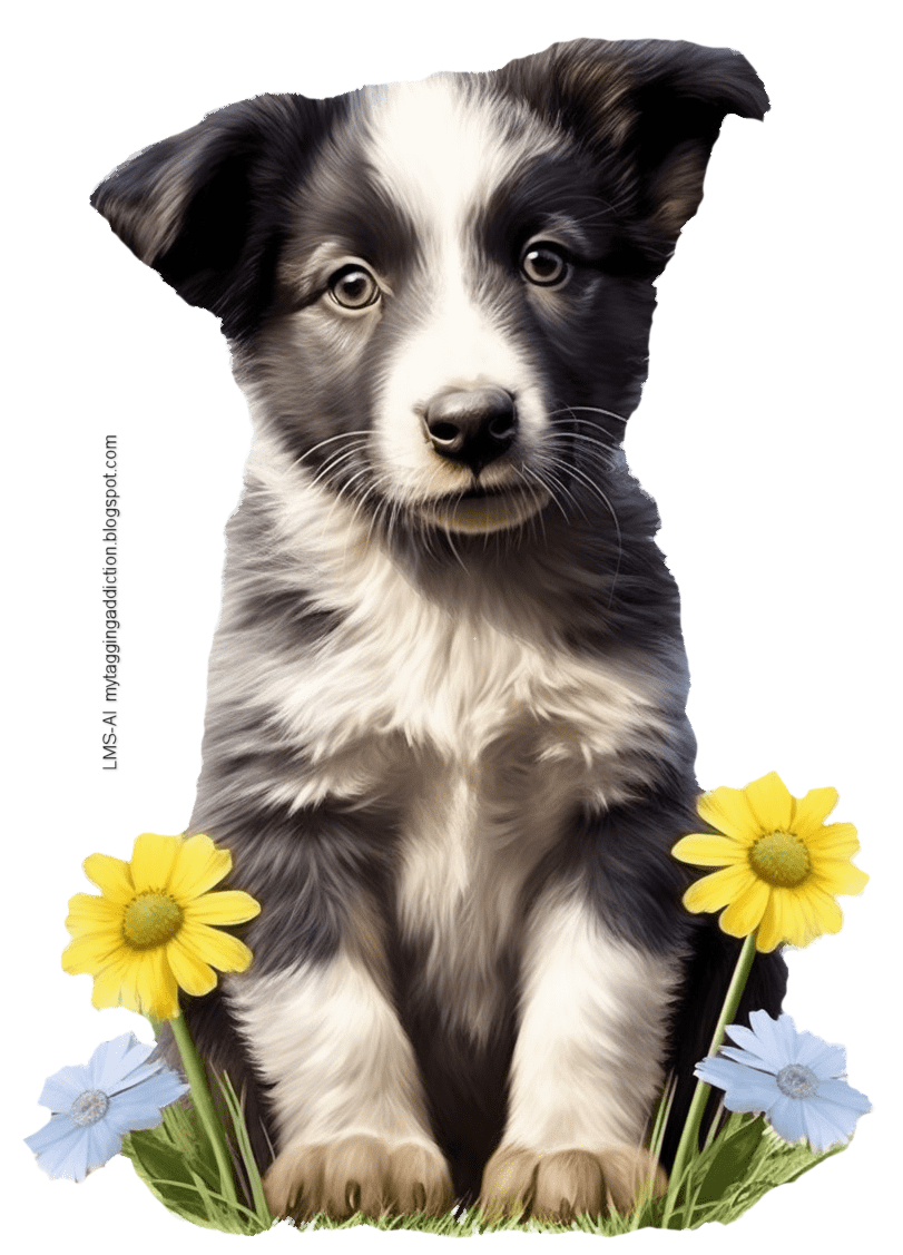 Photo Border Collie puppy2 LMS dogs album LindasTags