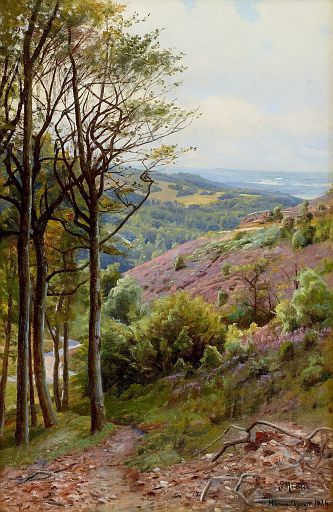 Landscape View from Himmelbjerget, Denmark (1926)