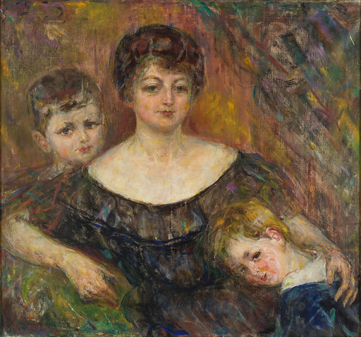 Ingrid Thörngren and Her Sons Pehr Henrik and Lars (1916)