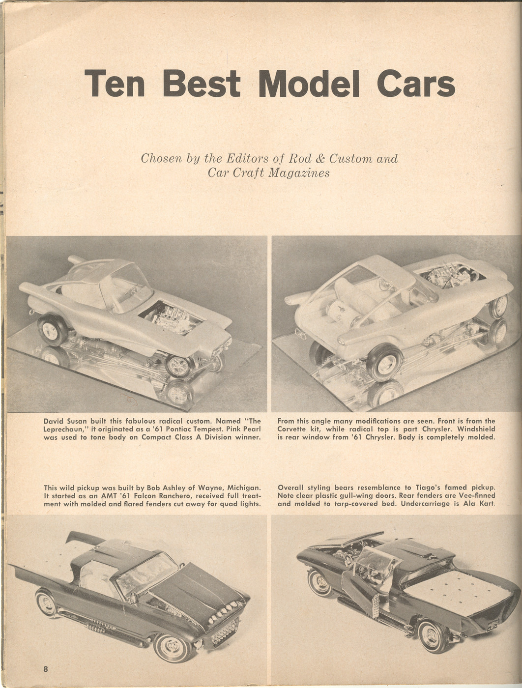 Photo AMT Model Car Handbook pg 08 AMT Model Car Handbook 1962