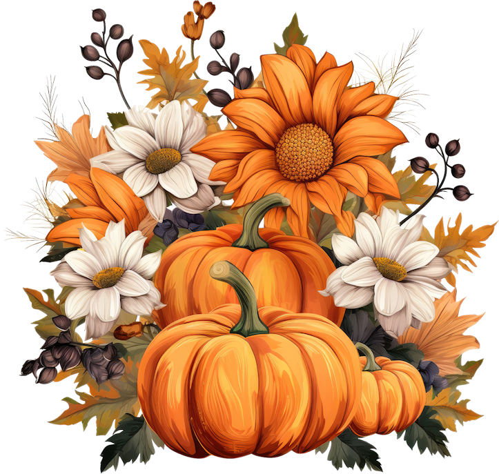 Photo: Pumpkin Flowers | Autumn pngs album | Jossie | Fotki.com, photo ...