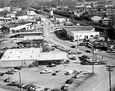89-Here's an aerial shot from days gone by with Terry Motor Co. in foreground, looking eastward toward Tibbals Flooring Co. My, how things have changed in just a few short years.