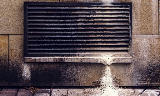 Dirty Air Filter - Outside view of a nasty air filter